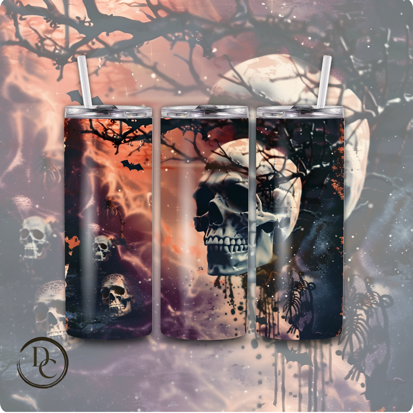 Horror Halloween 20 Oz Skinny Tumbler 23