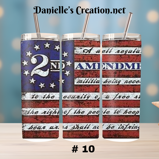 2nd Amendment 20 Oz Tumblers #