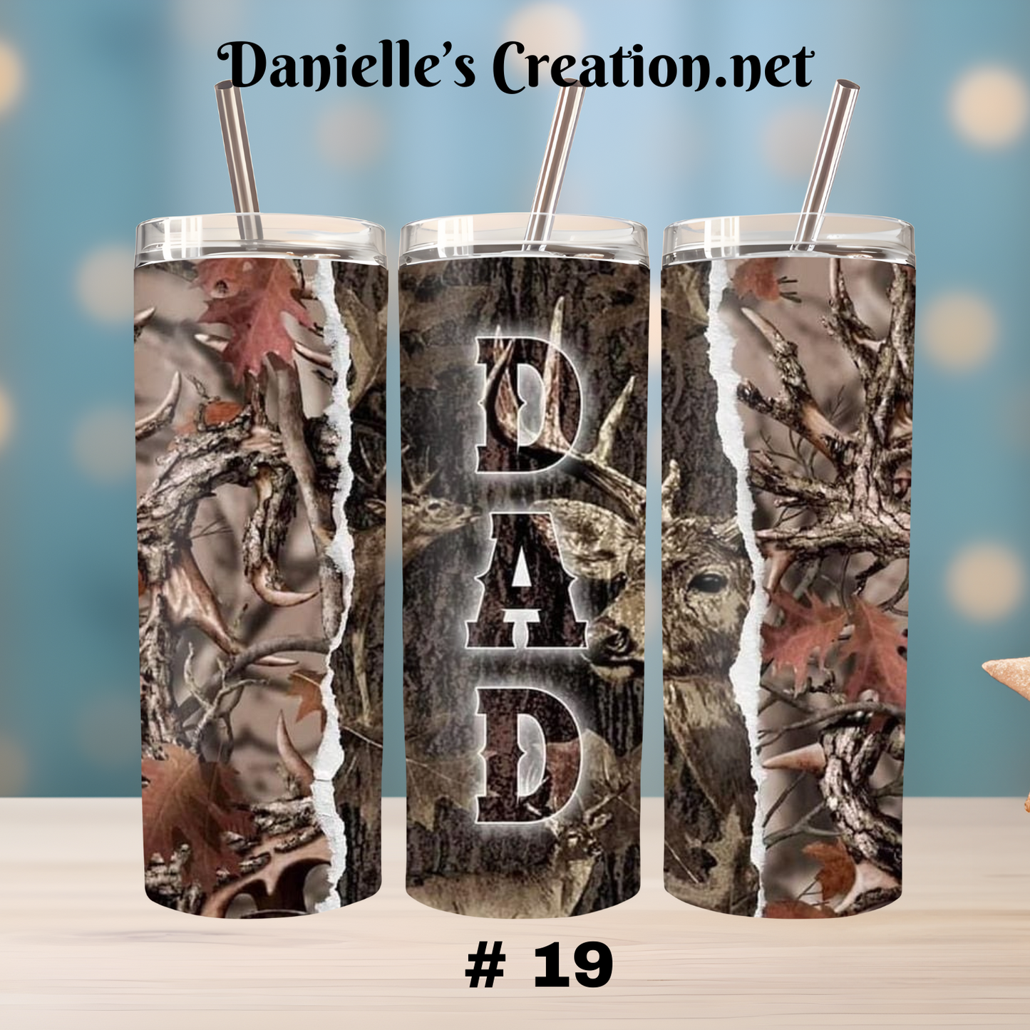 Dad Hunting/ Men/ Fishing/ Flag/ Deer 20 Oz Tumblers # 19