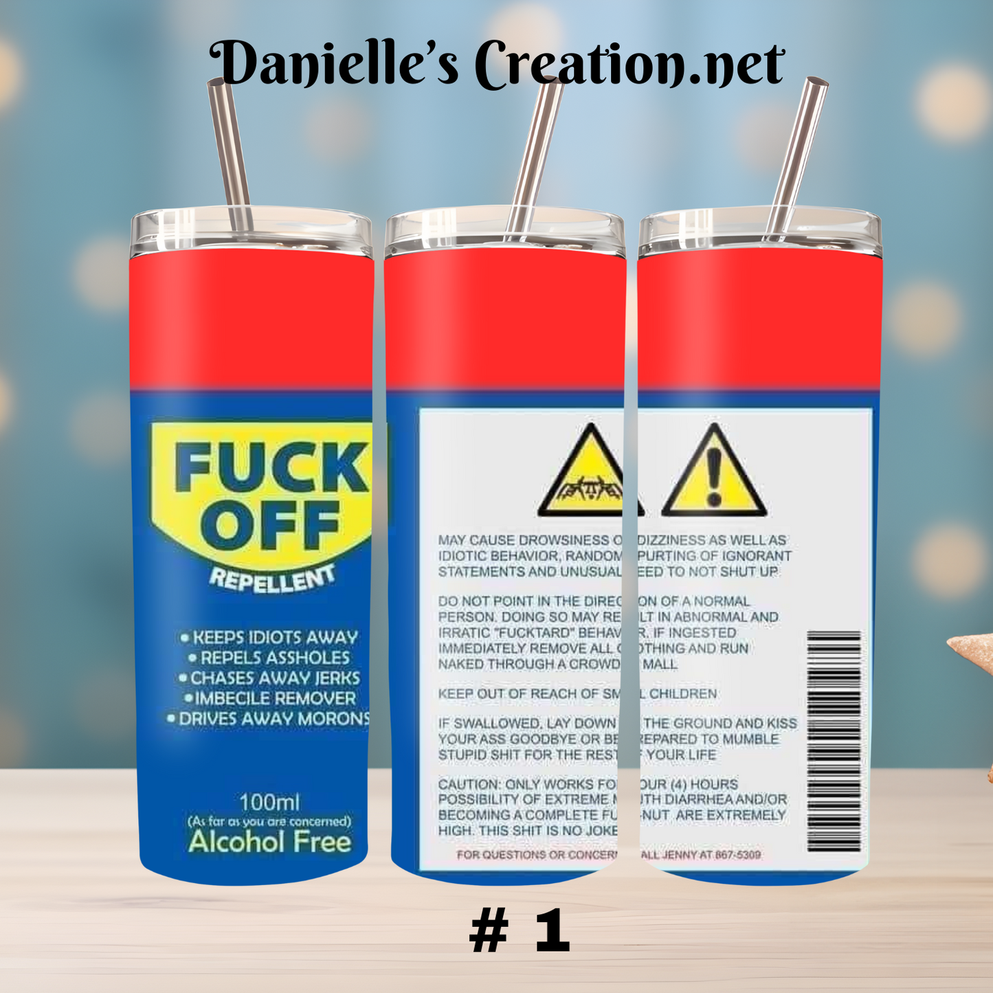 WD 40 F$ck Off Spray Can 20 Oz Tumblers 1