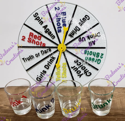 Drunk Spin Drinking Game set/ Dice Game/ Party Game/ Adult Drinking Game