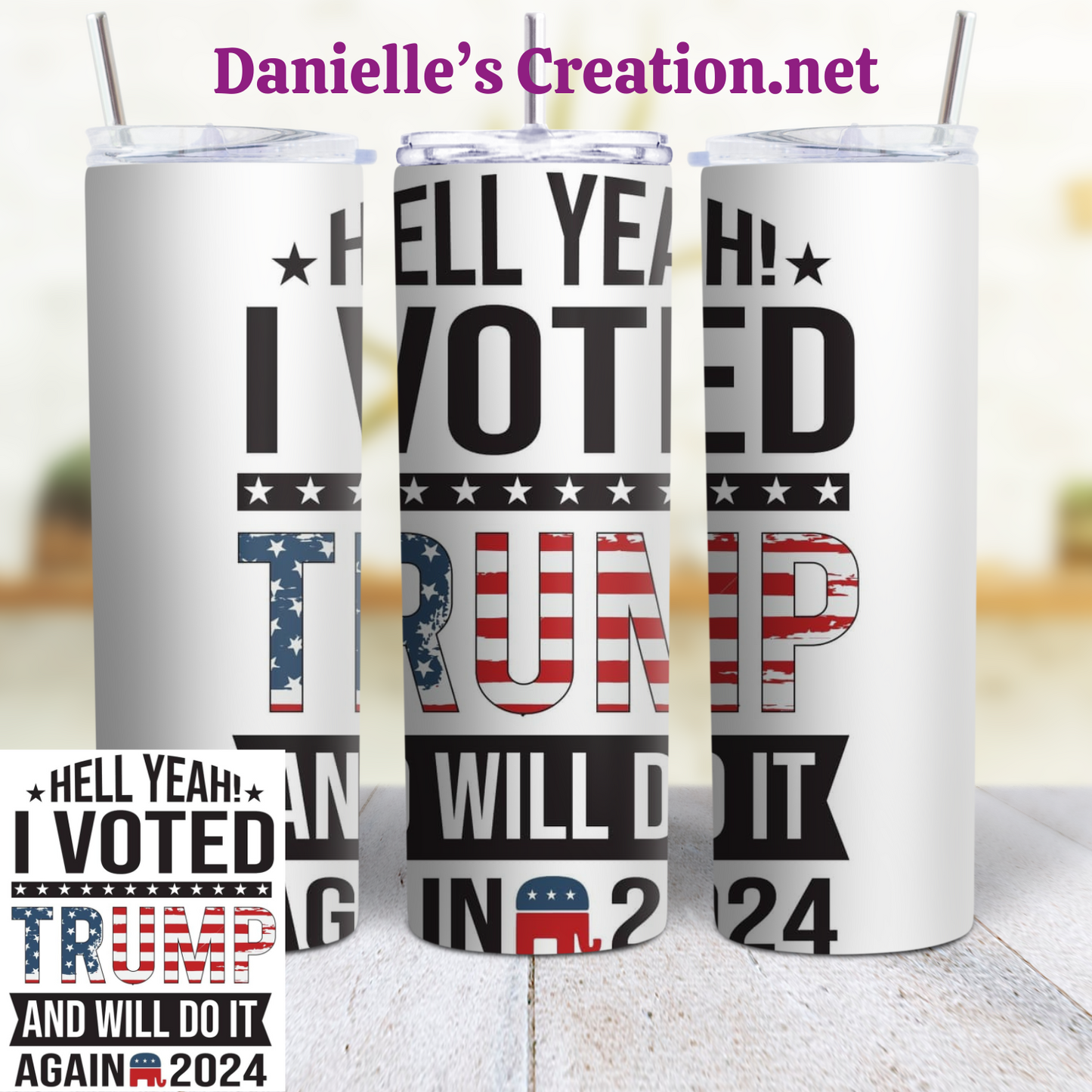 Trump 2024 Politics Election 20 Oz Tumblers 20