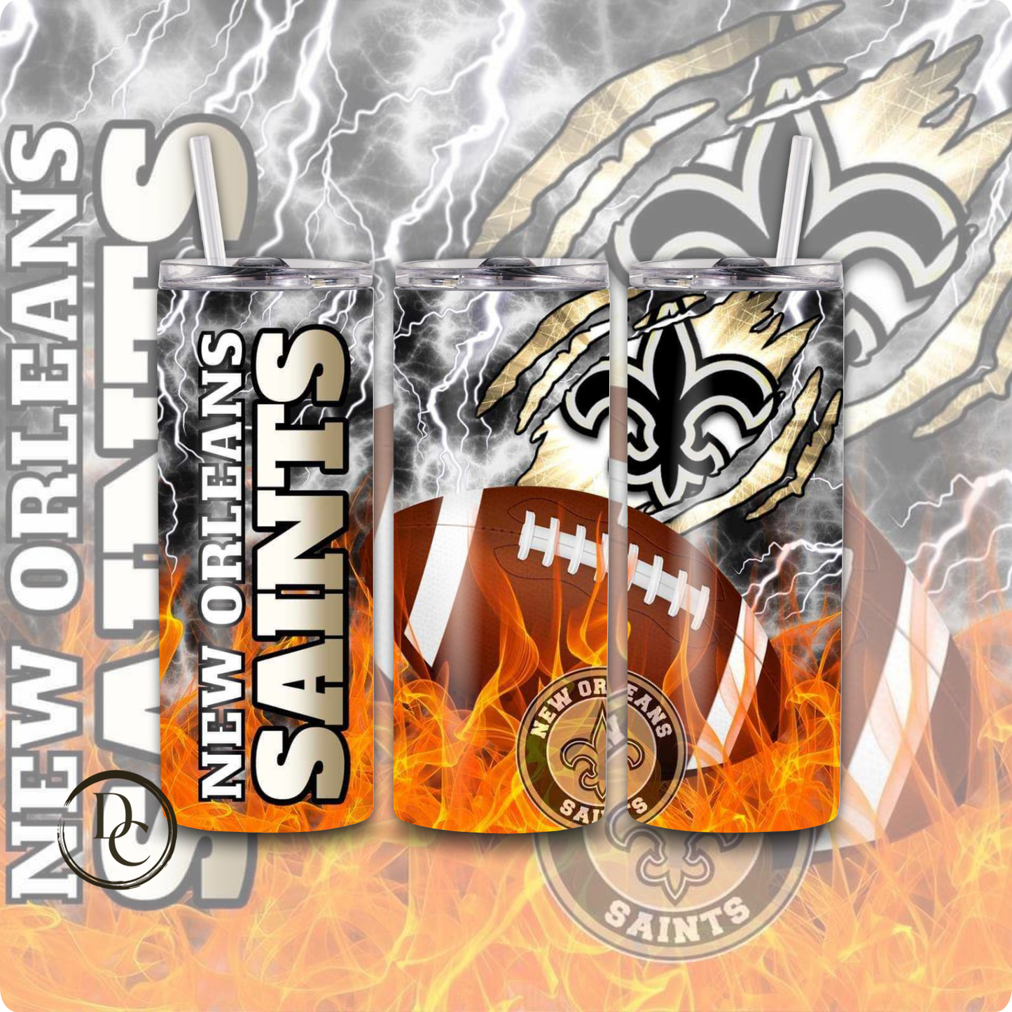 Saints Football 20 oz Tumblers # 10