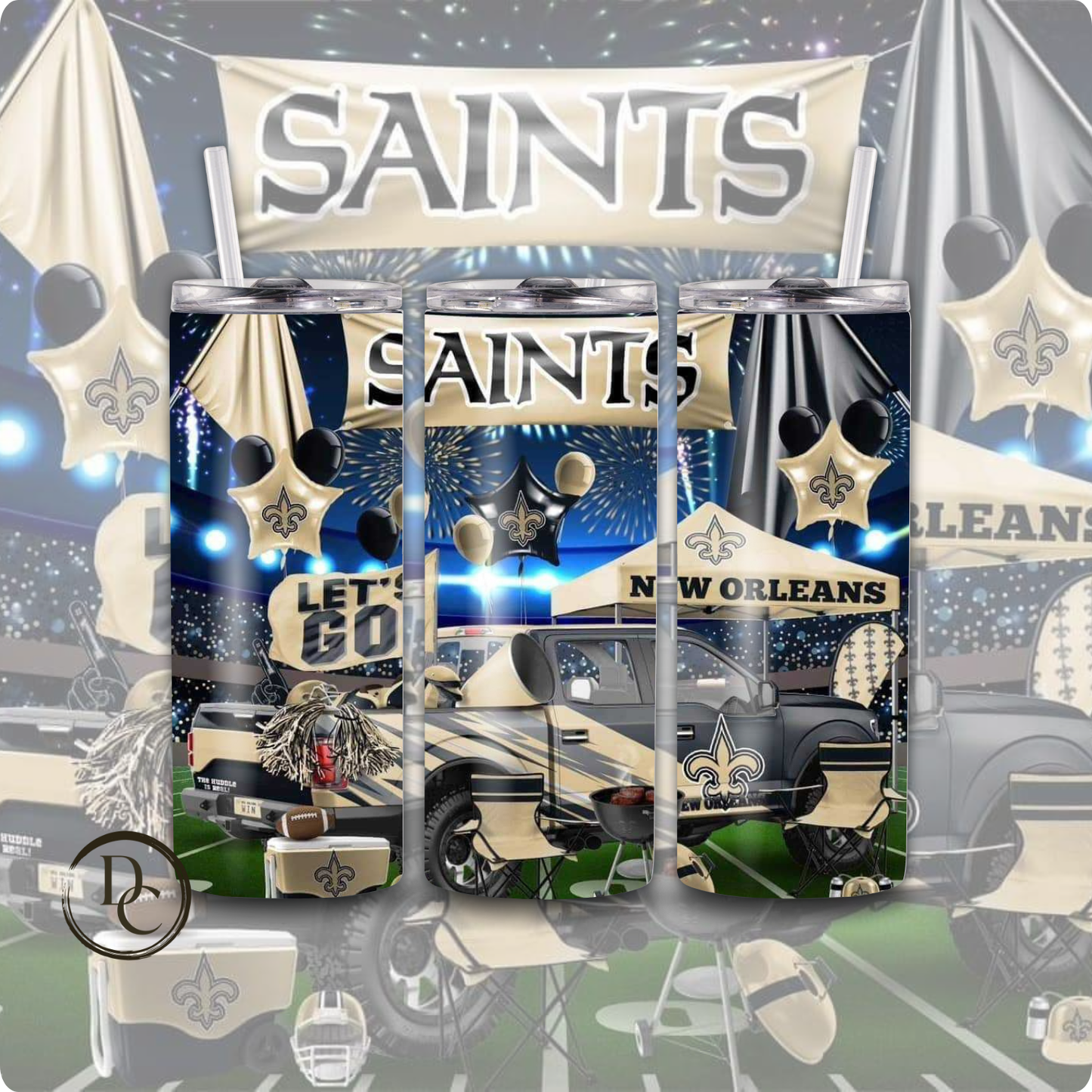 Saints Football 20 oz Tumblers # 10