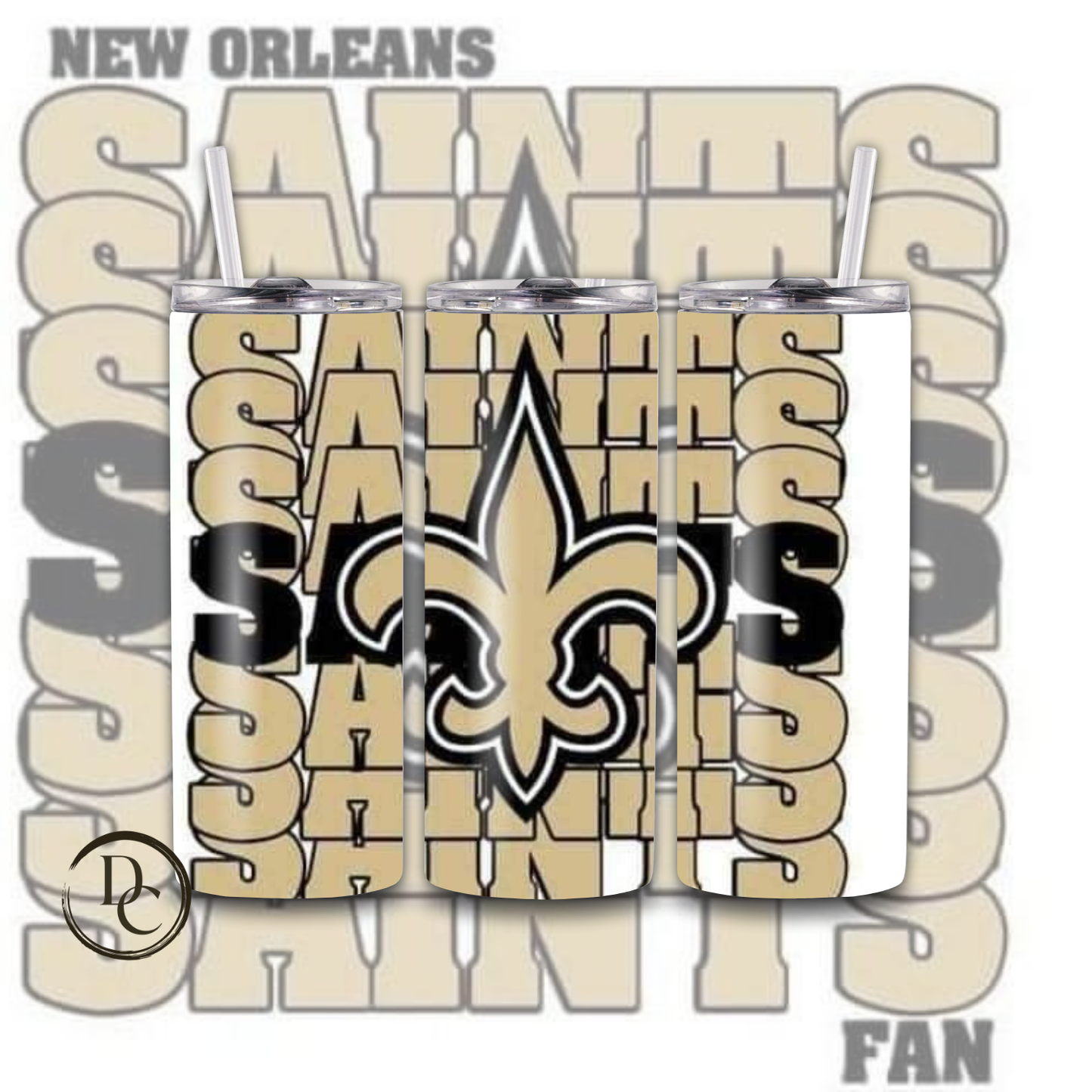 Saints Football 20 oz Tumblers # 19