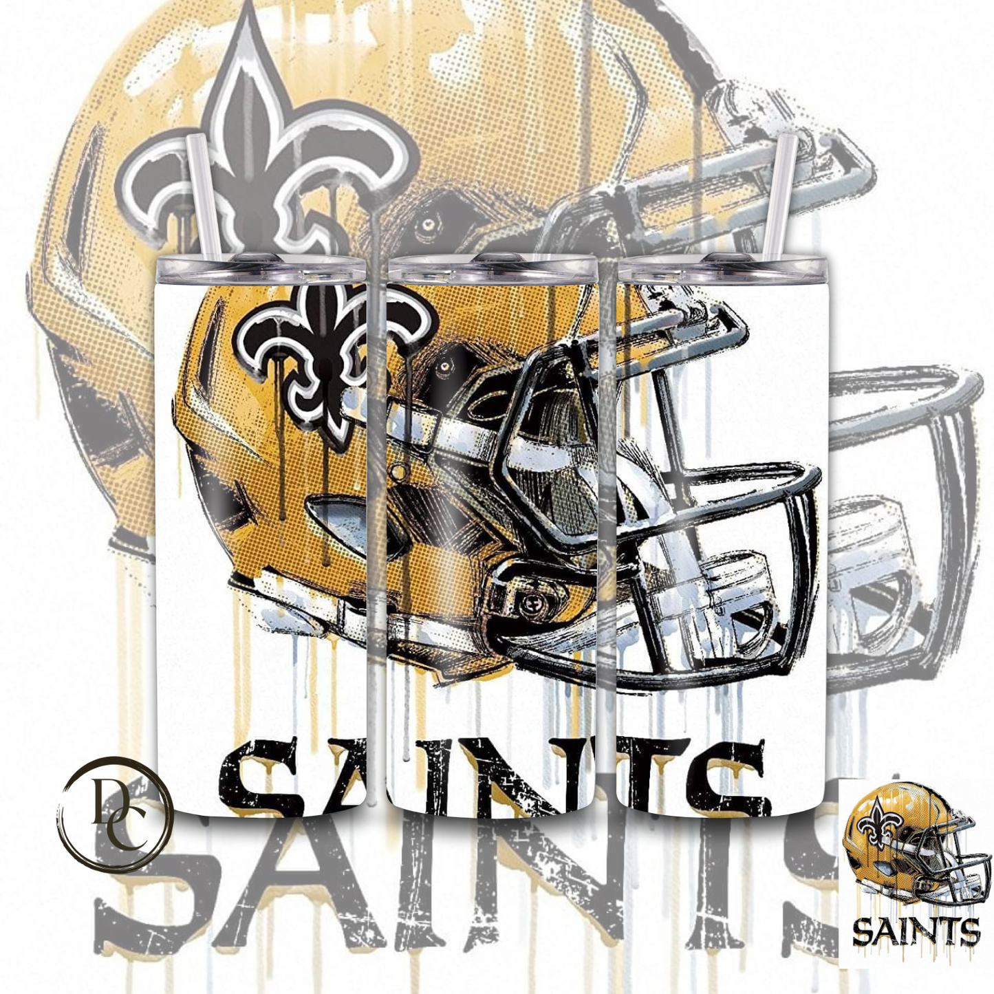 Saints Football 20 oz Tumblers # 19