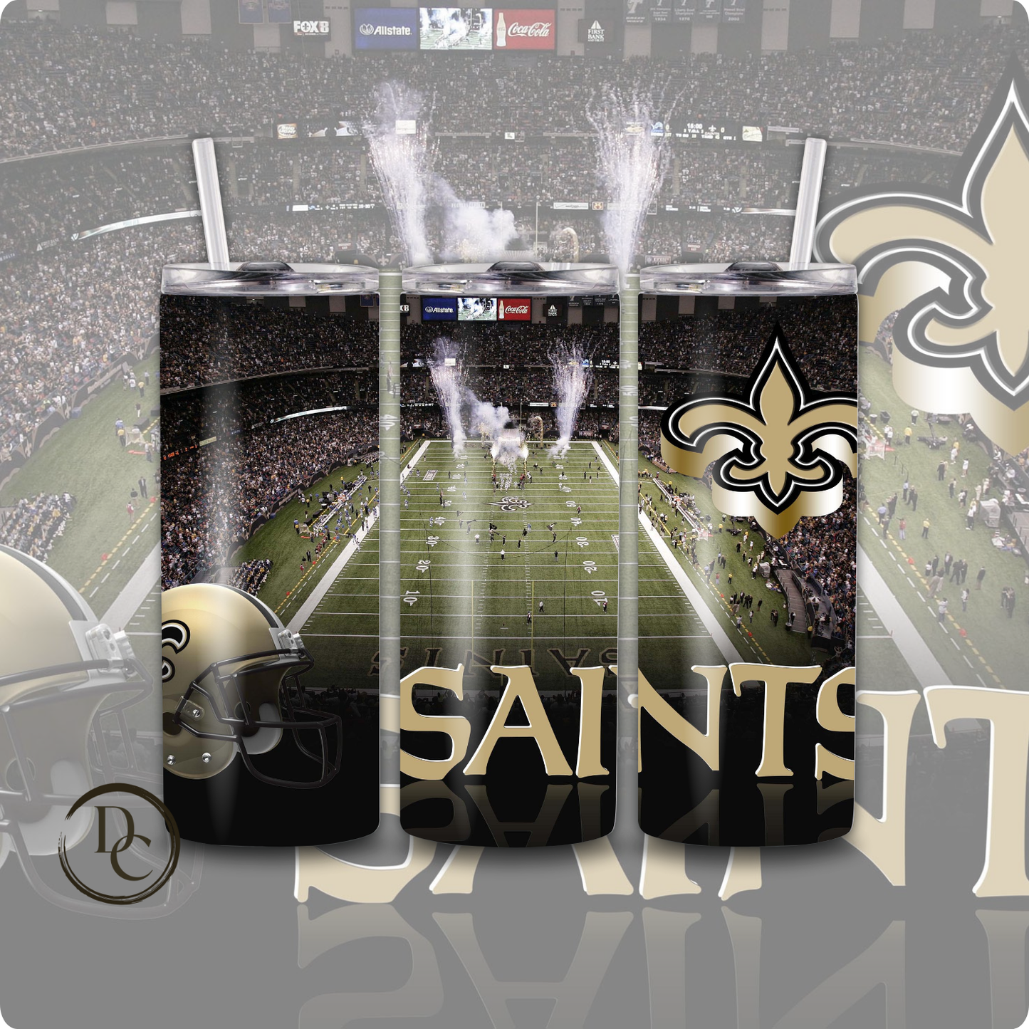 Saints Football 20 oz Tumblers # 37