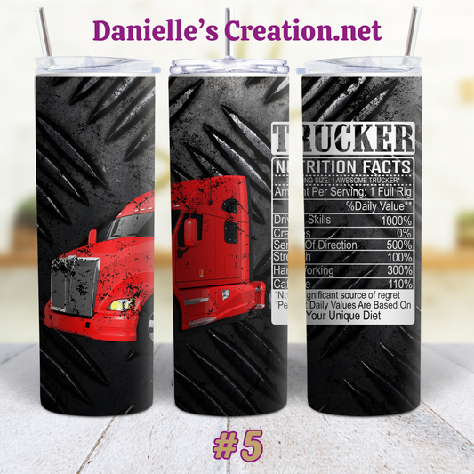 Semi-Truck 18-wheeler 20 oz Tumblers #5