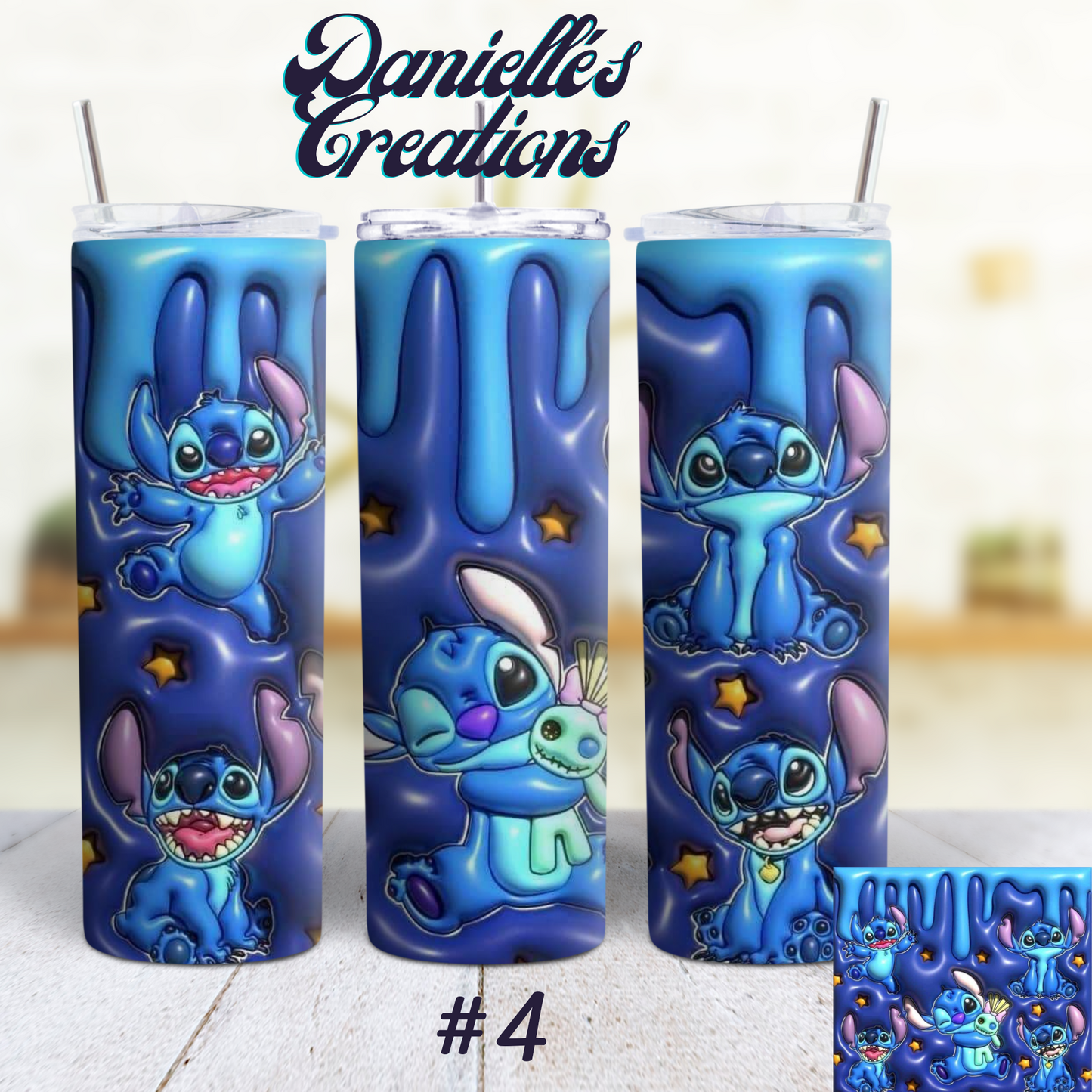 Stitch 20 oz Tumblers #2 Touch Me and will bite