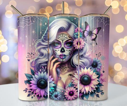 Sugar Skull Girl Sunflower