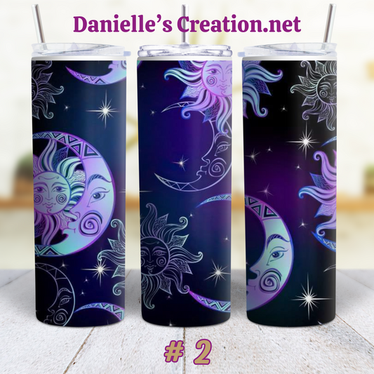 Sun, Moon Manifest that Shit, Tarot Cards, Witchy, Crystal, Classic or Glow in the Dark 20 Oz Tumblers