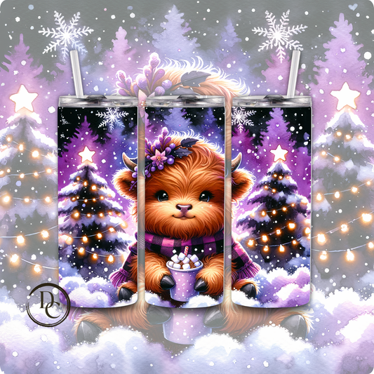 Christmas Highland Cow 20 Oz Tumblers # 18