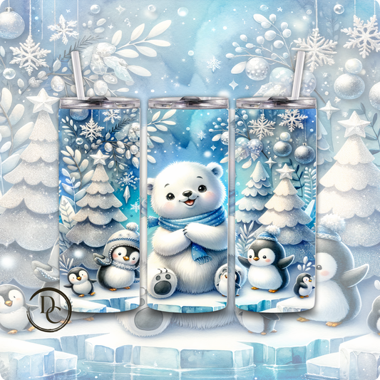 Polar Bear Christmas 20 Oz Tumblers # 28