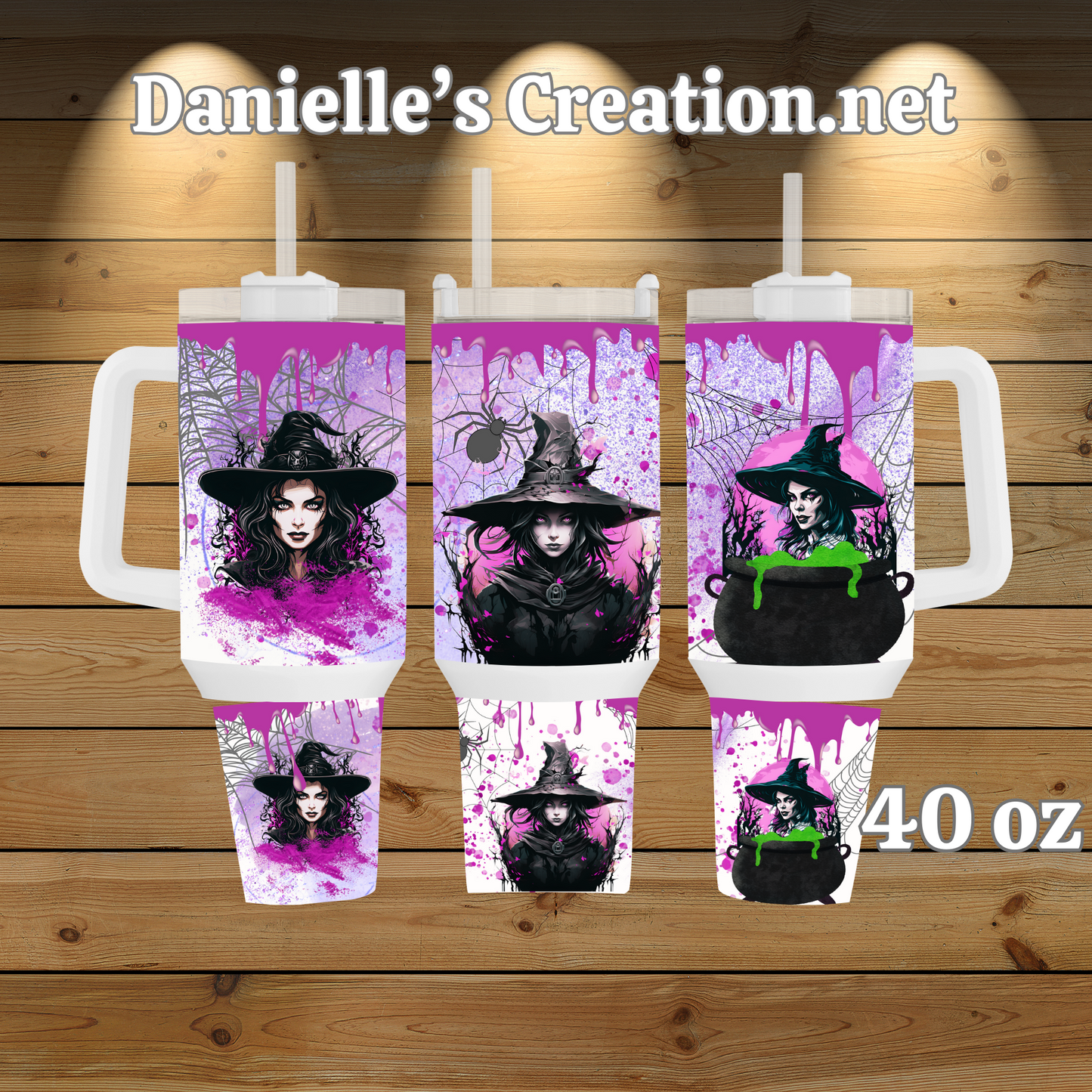 Witch Classic or Glow in the Dark 40 Oz Tumblers