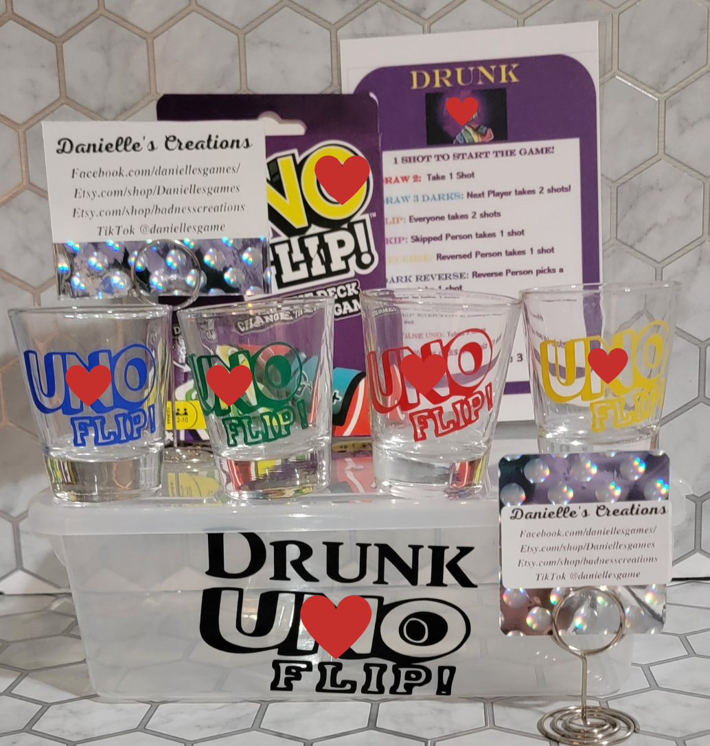 DRUNK FLIP!! Adult Drinking Game Set ADD SOME FUN TO ANY ADULT DRINKING PARTY, GAME NIGHT, Adult Gathering.