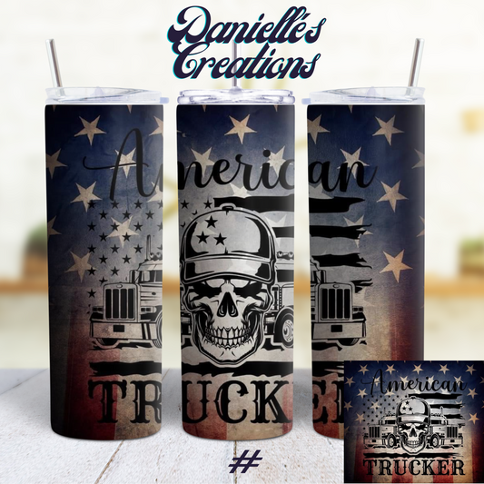 Semi-Truck 18-wheeler 20 oz Tumblers #29