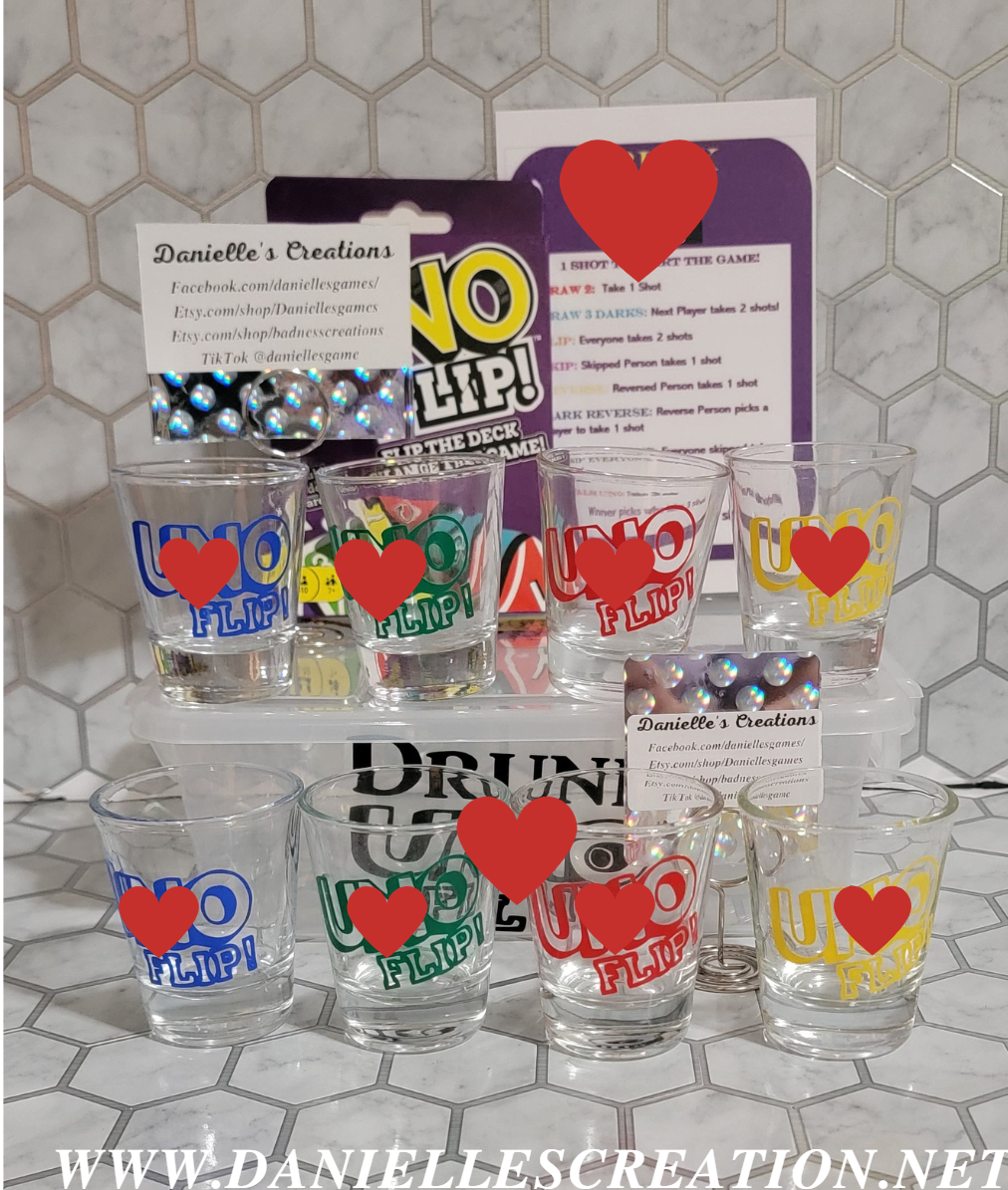 DRUNK FLIP!! Adult Drinking Game Set ADD SOME FUN TO ANY ADULT DRINKING PARTY, GAME NIGHT, Adult Gathering.